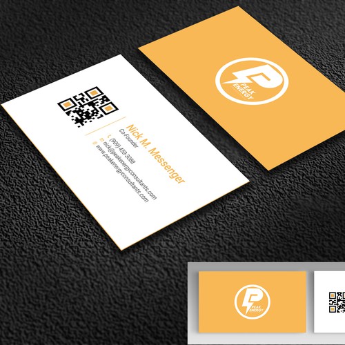 Modern Business Card Design for Electric Energy and Solar Company Design by RENEXIT