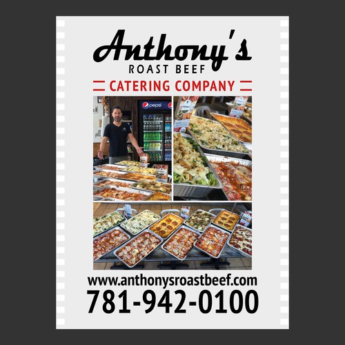 Love Food??? Create a modern, stylish Catering Menu for Anthony's Design by Echline Green