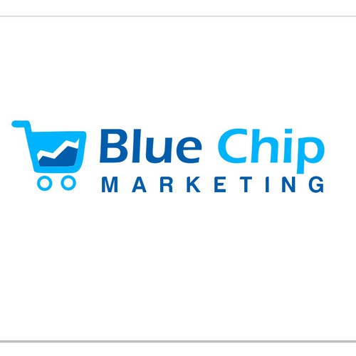logo for Blue Chip Marketing Logo design contest