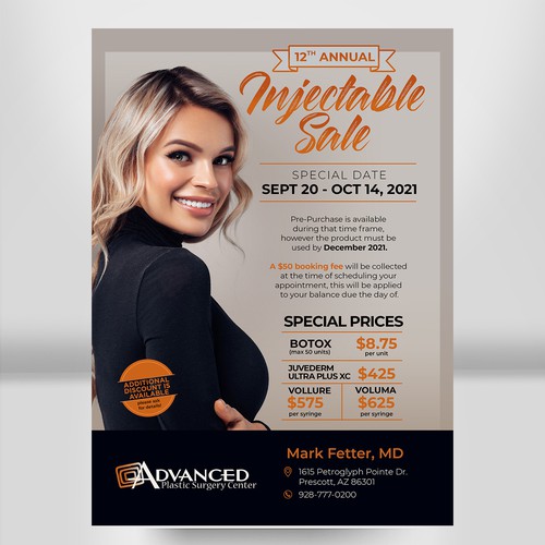 Botox and Filler Injectable Sale Add Design by Qinkqink