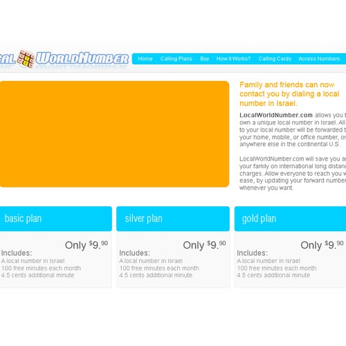 LocalWorldNumber.Com Site Design Contest Design by basixone
