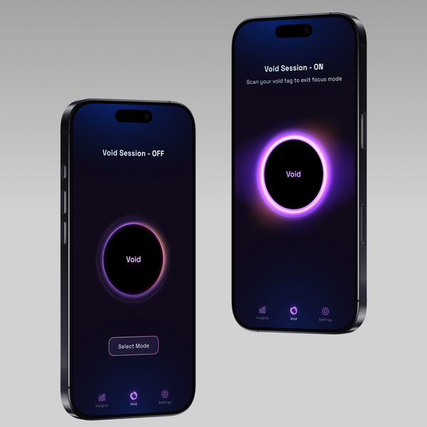 Dark themed focus session iOS app