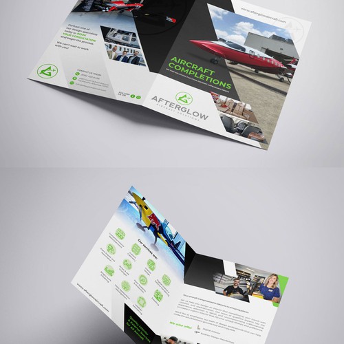 Striking Modern Brochure for Private Jet Owners Design by Digisolz Creation