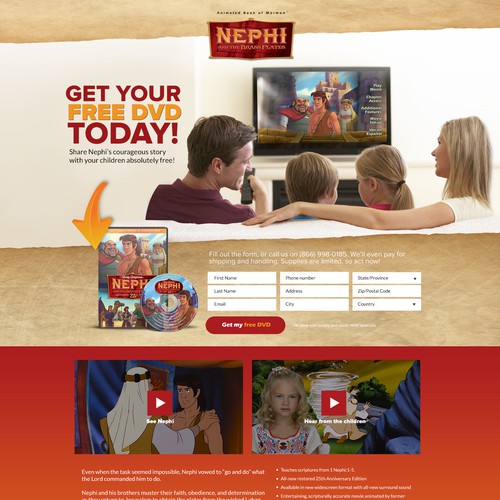 Landing page design contest entry by MWE ⚡