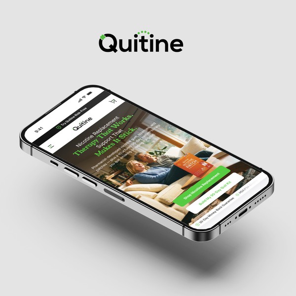 Mobile-First DTC Homepage Design — Nicotine Replacement Therapy Brand