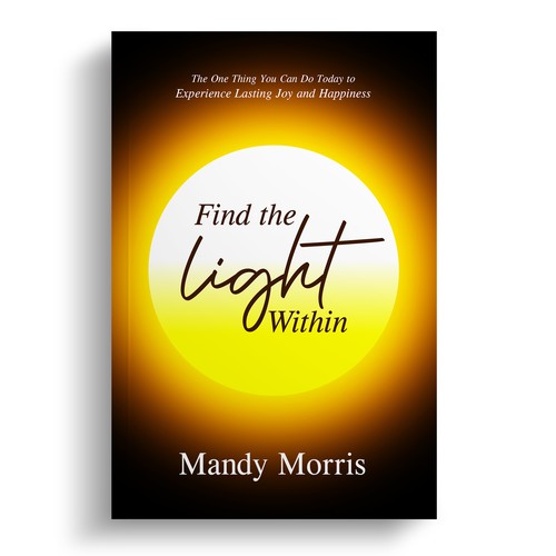 Book cover “find the light within” Design by Wizdizz