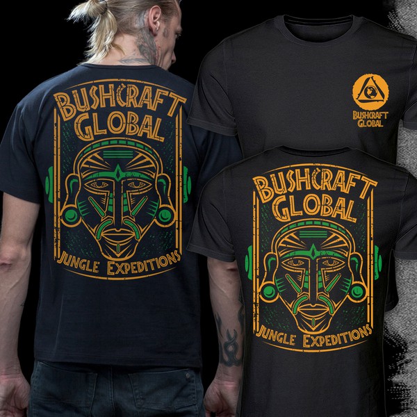 Design by hamada66 titled "BUSHCRAFT GLOBAL jungle expeditions "