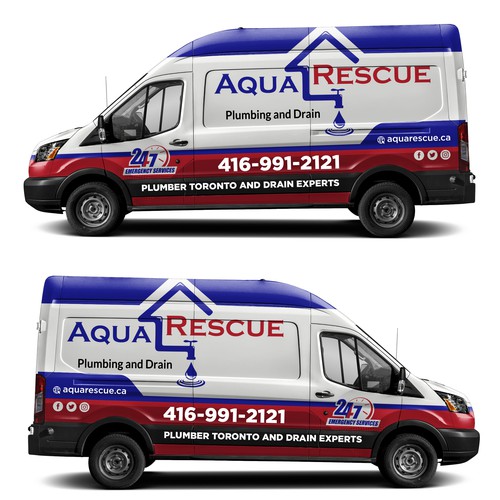 Aquarescue Van Wrap Design by Kiky Rizki