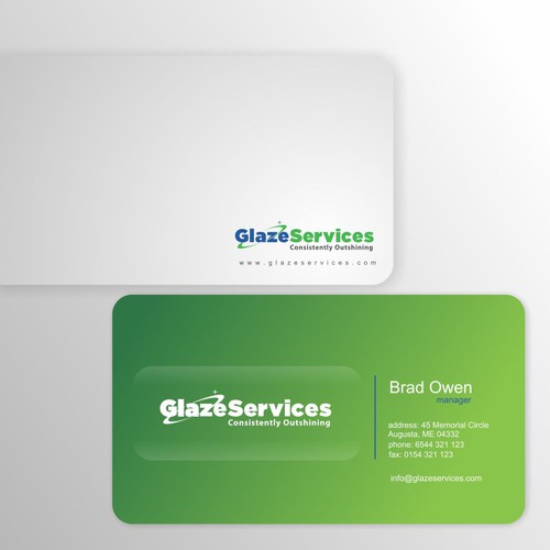 Create the next stationery for Glaze Services Design by Rem19888