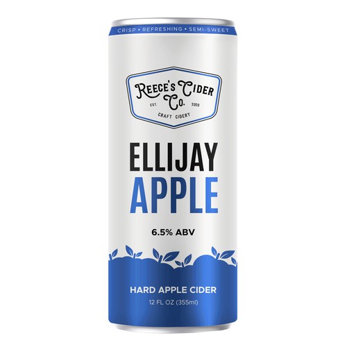 Diseño de modern Hard apple cider can label de milten