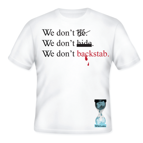 New t-shirt design(s) wanted for WikiLeaks Diseño de marii