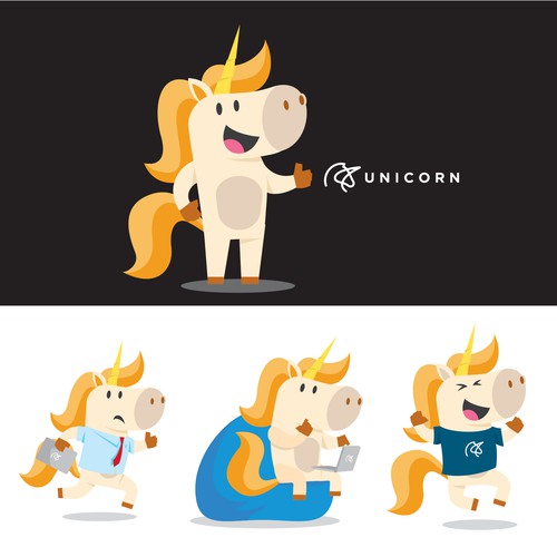 Unicorn.io needs a powerful and memorable mascot Design by leargamar