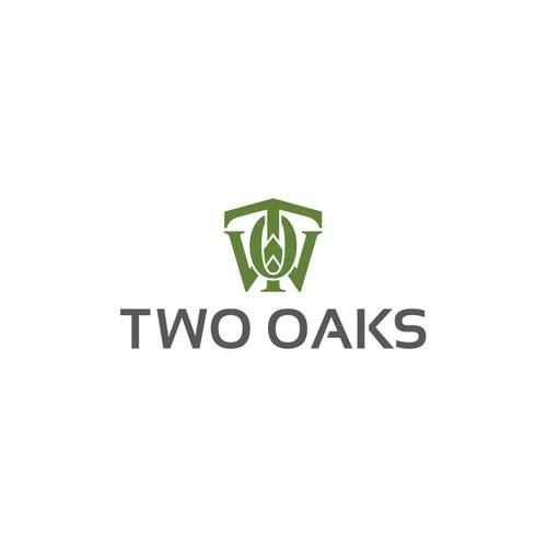 Construction, 3 business owners, use the work TWO oaks in our logo , very bold and intense  graphic Design by Color Dot