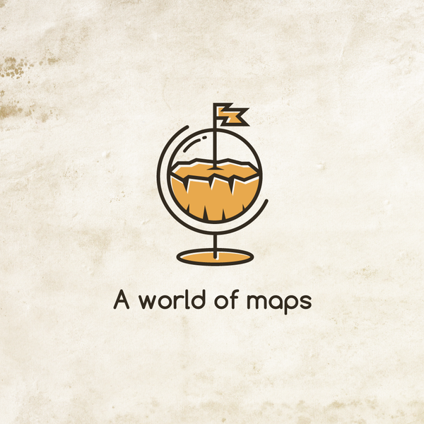 Design by ghuroba titled "A World of Map Logo"