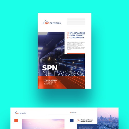 Technology Provider - Company Booklet Brochure Design by Squareline Studios