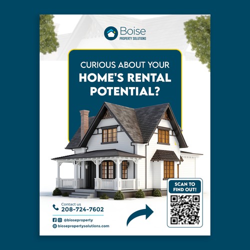 Create an Eye-Catching 1/4 Page Ad for a Leading Property Management Company! Design by Haseeb Shah