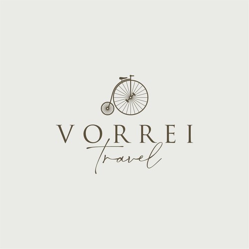 Boho European Travel Logo Design Design by Intune Design