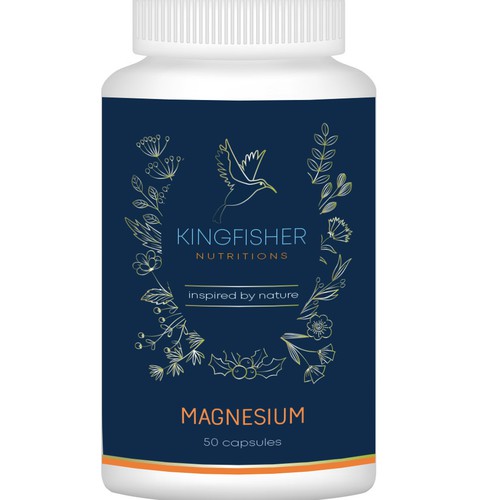 Supplements Label for Kingfisher Nutrition Product label contest