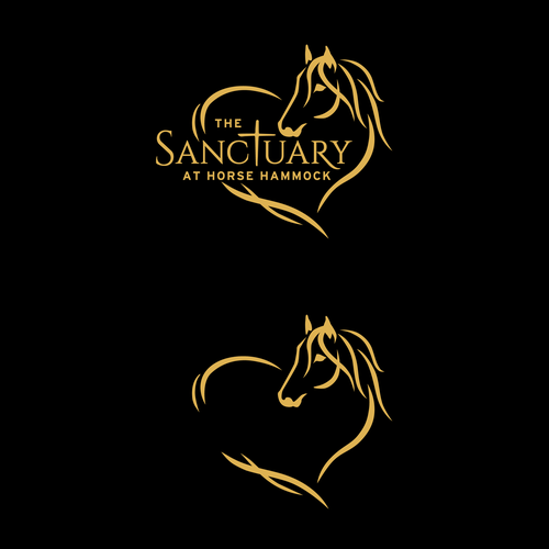 Elegant Horse Sanctuary Logo That Pulls On Your Heart Strings Design by Painted Pony Studios