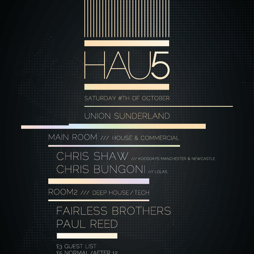 ♫ Exciting House Music Flyer & Poster ♫ Design by vam