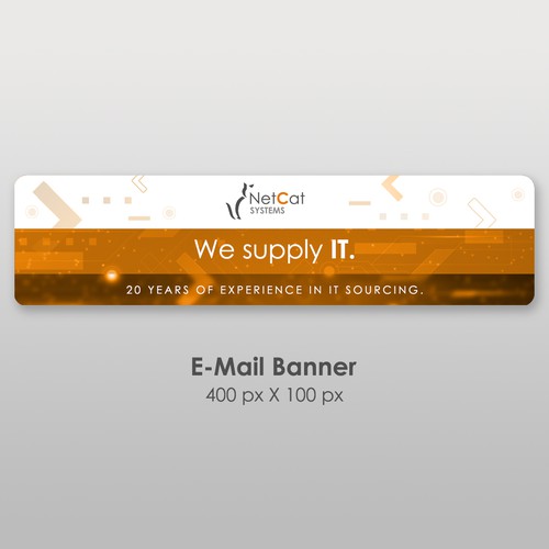 Need a e-mail banner design Design by Wisden