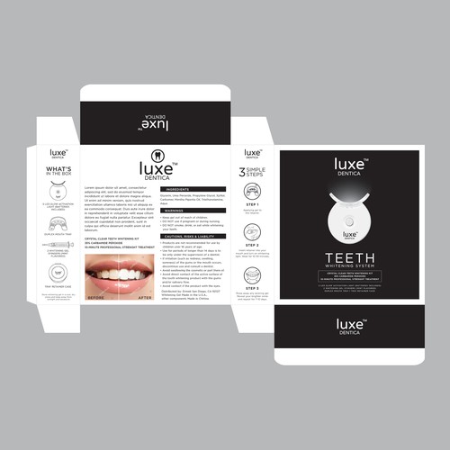 Teeth whitening packaging Design by emmafoo