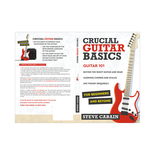 Need a powerful and eye catching design for a book about guitar. Design by AleMiglio