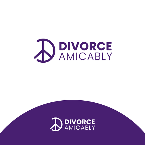 Logo for a new, healthy way for reasonable people to divorce Design by Bearro