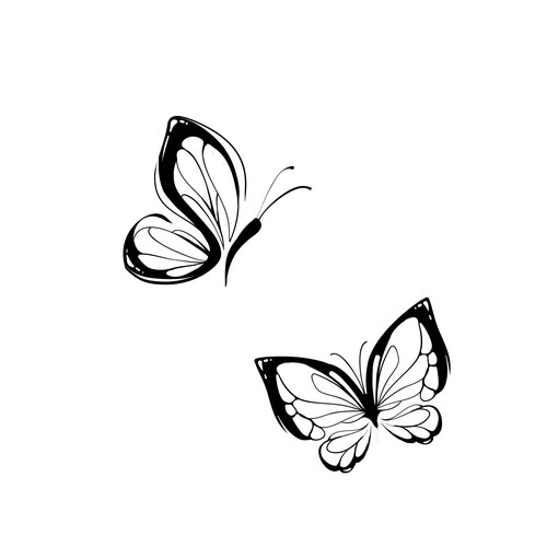 mother and daughter butterfly tattoos