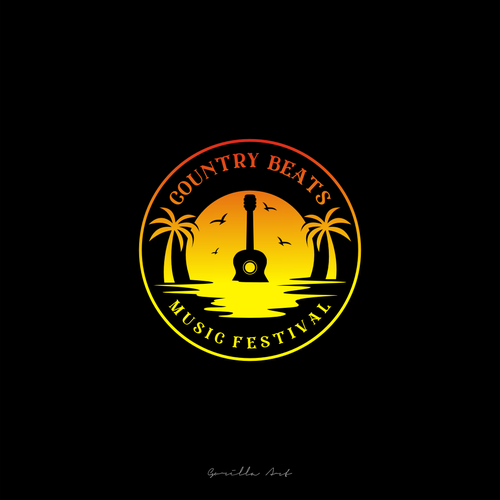 Iconic logo for iconic event for country music festivals in Florida Design by Gorilla Art ™