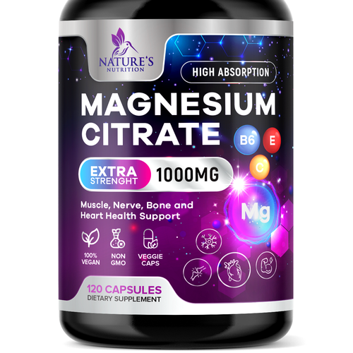 Premium Magnesium Citrate Design needed for Nature's Nutrition Design by TUNSAY