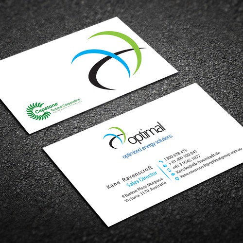 Create new business cards for Optimal Group Design réalisé par deviserpark