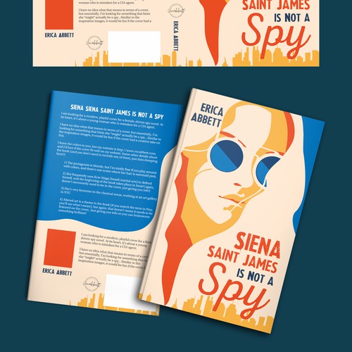 Book cover for fun female spy book Design by Hisna