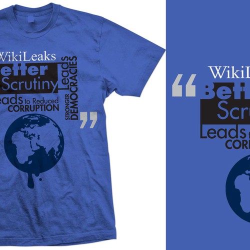 New t-shirt design(s) wanted for WikiLeaks Design por RadiantSelfTreasures