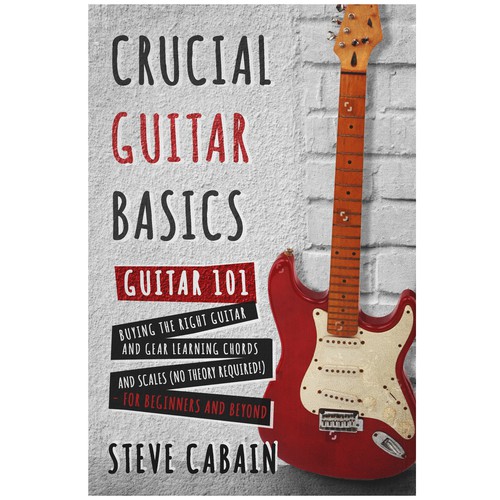 Need a powerful and eye catching design for a book about guitar. Design by AnnyM