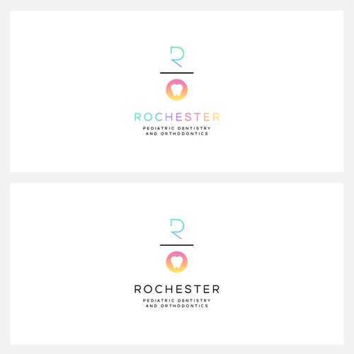 Minimalistic dental logo for pediatric and orthodontic office Design by waffleson