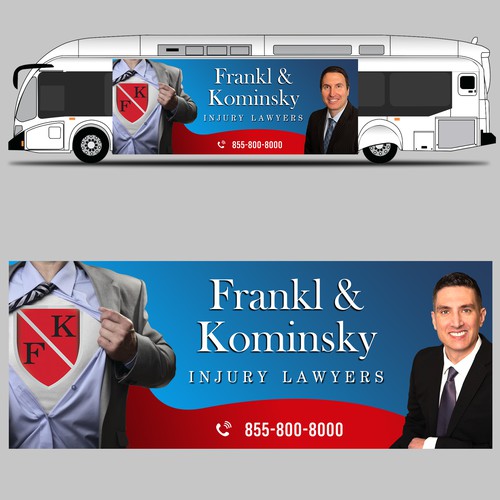 Design A Powerful Bus Wrap For A Personal Injury Law Firm Design by Konstantin Graphics