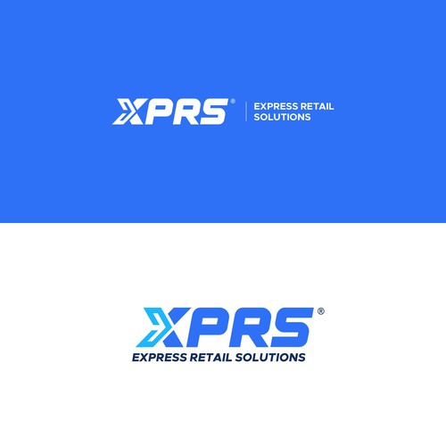 XPRS Express Retail Solutions Logo. Mass distribution company Diseño de Bayudaswara