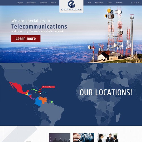 Parallax Website Design Wanted for Ekspresa Diseño de DezignLAB