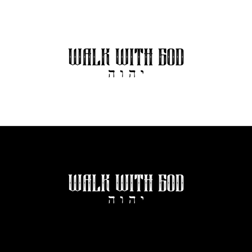 Walk With God Minimalist Luxury Logo for a Modern Faith & Fashion Brand Design by WaksArt©