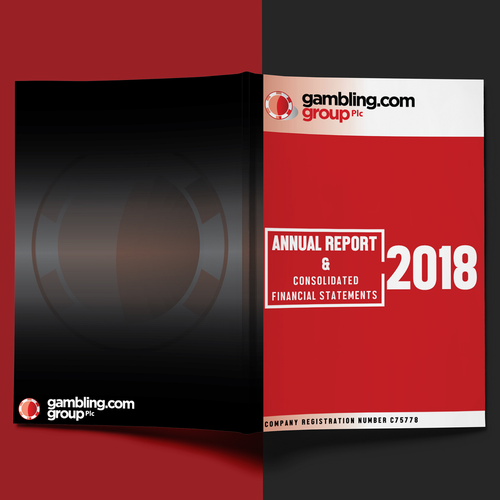 Annual Report Cover for Gambling.com Group Design von mr.grapher