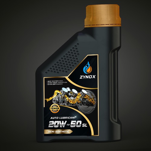 auto lubricant label design | strong , modern and powerful Design by Joe Ladislaus