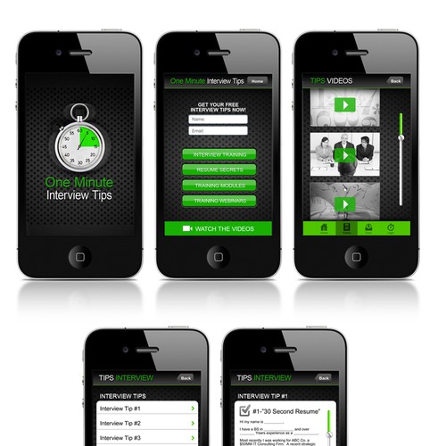 10minuteinterviewprep.com needs a new app design Design by Aaroncastillosol