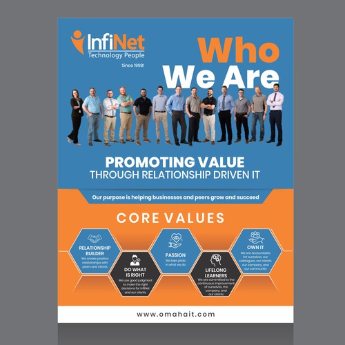 Tech Company "About Us" Flyer Design by Dzine Solution