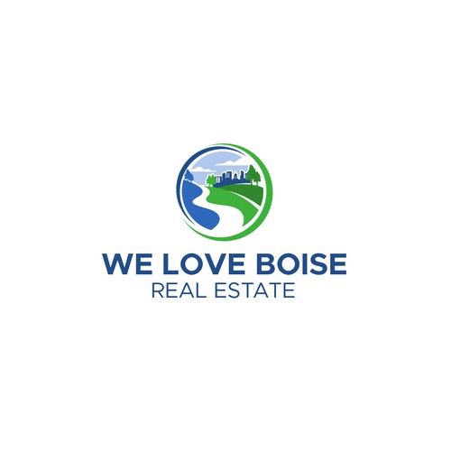 Logo creation capturing quality of life and moving to Boise, ID w/outdoors and downtown components Design by pecellele pencil