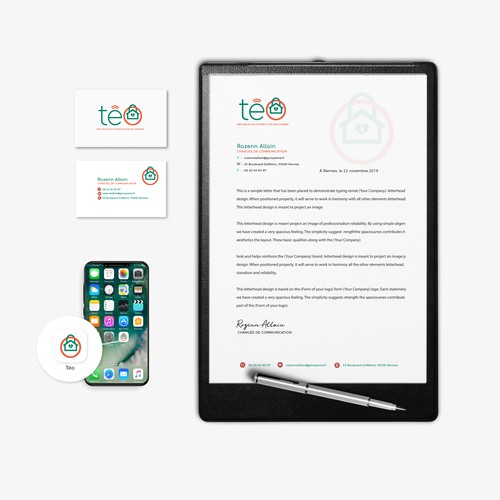 Logo & brand identity pack contest entry by Mélissa Lacoste