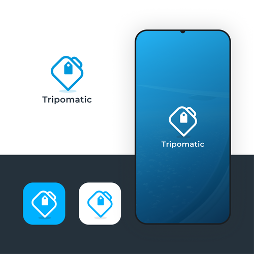 New logo for rebranding a trip planning app Design by Kr8v.in