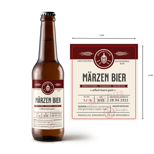 Microbrauerei: Bierflasche sucht Etikettendesign Design by Krasi Miletieva