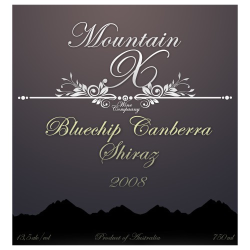 Mountain X Wine Label デザイン by Tomáš Patoprstý
