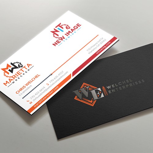 Powerful business card for large towing enterprise Design by kaylee CK